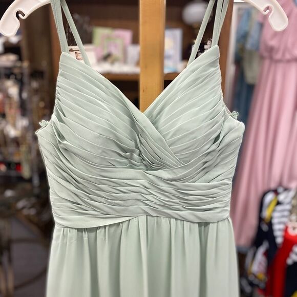 Azazie Ladies A2 Mint Green Formal Gown - Picture 3 of 9
